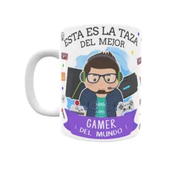 Taza personalizada con tu dedicatoria para EL mejor GAMER