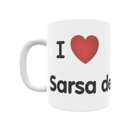 Taza - I ❤ Sarsa de Surta Regalo original y funcional. Taza personalizada de tu localidad.