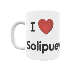 Taza - I ❤ Solipueyo Regalo original y funcional. Taza personalizada de tu localidad.