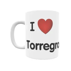 Taza - I ❤ Torregrosa Regalo original y funcional. Taza personalizada de tu localidad.