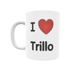 Taza - I ❤ Trillo Regalo original y funcional. Taza personalizada de tu localidad.