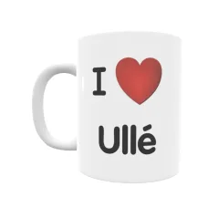 Taza - I ❤ Ullé Regalo original y funcional. Taza personalizada de tu localidad.