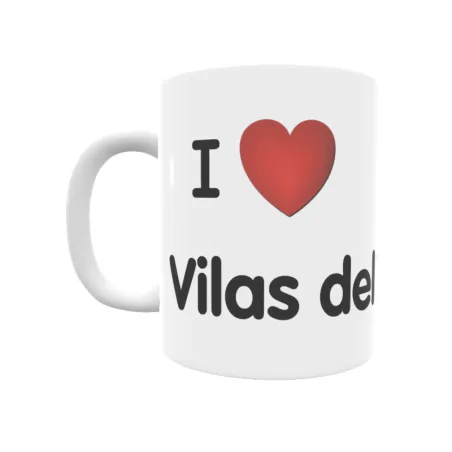 Taza - I ❤ Vilas del Turbón Regalo original y funcional. Taza personalizada de tu localidad.