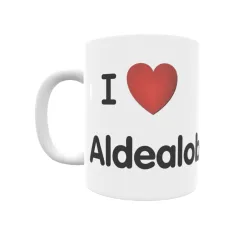 Taza - I ❤ Aldealobos Regalo original y funcional. Taza personalizada de tu localidad.