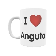 Taza - I ❤ Anguta Regalo original y funcional. Taza personalizada de tu localidad.