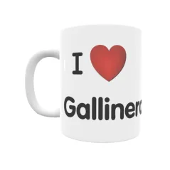 Taza - I ❤ Gallinero de Rioja Regalo original y funcional. Taza personalizada de tu localidad.