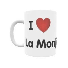 Taza - I ❤ La Monjía Regalo original y funcional. Taza personalizada de tu localidad.