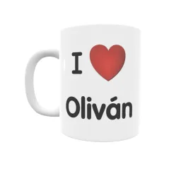 Taza - I ❤ Oliván Regalo original y funcional. Taza personalizada de tu localidad.