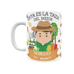 Taza personalizada con tu dedicatoria para EL mejor Taza GRANJERO