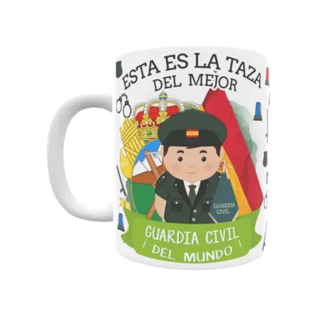 Taza personalizada con tu dedicatoria para EL mejor Taza GUARDIA CIVIL