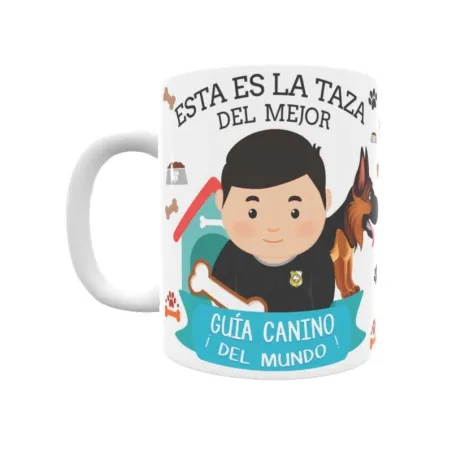 Taza personalizada con tu dedicatoria para EL mejor Taza GUÍA CANINO