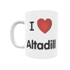 Taza - I ❤ Altadill Regalo original y funcional. Taza personalizada de tu localidad.