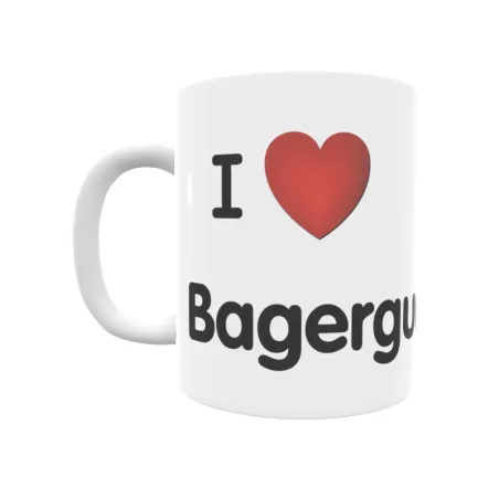 Taza - I ❤ Bagergue Regalo original y funcional. Taza personalizada de tu localidad.