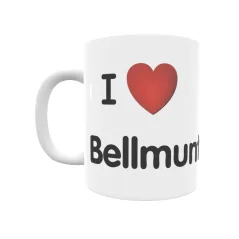 Taza - I ❤ Bellmunt Regalo original y funcional. Taza personalizada de tu localidad.