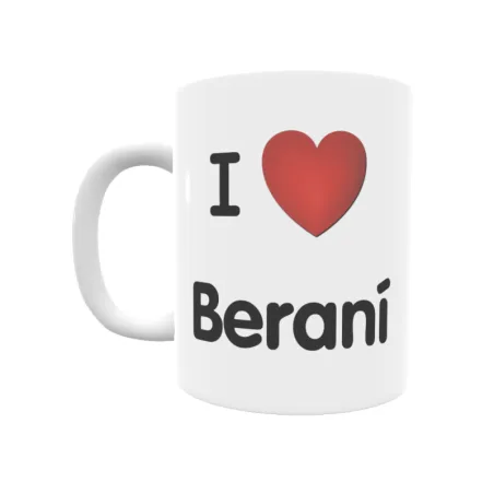 Taza - I ❤ Beraní Regalo original y funcional. Taza personalizada de tu localidad.