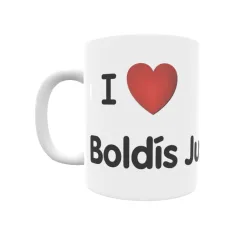 Taza - I ❤ Boldís Jussà Regalo original y funcional. Taza personalizada de tu localidad.