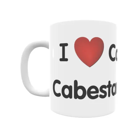 Taza - I ❤ Capestany/Cabestany Regalo original y funcional. Taza personalizada de tu localidad.