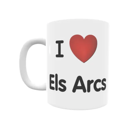 Taza - I ❤ Els Arcs Regalo original y funcional. Taza personalizada de tu localidad.