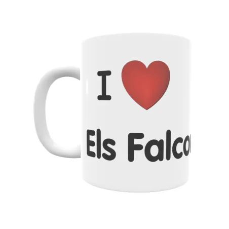 Taza - I ❤ Els Falcons Regalo original y funcional. Taza personalizada de tu localidad.