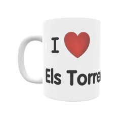 Taza - I ❤ Els Torrents Regalo original y funcional. Taza personalizada de tu localidad.