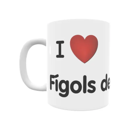 Taza - I ❤ Fígols de Tremp Regalo original y funcional. Taza personalizada de tu localidad.