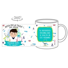 Taza personalizada con tu dedicatoria para EL mejor Taza HIGIENISTA DENTAL