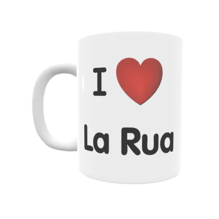 Taza - I ❤ La Rua Regalo original y funcional. Taza personalizada de tu localidad.