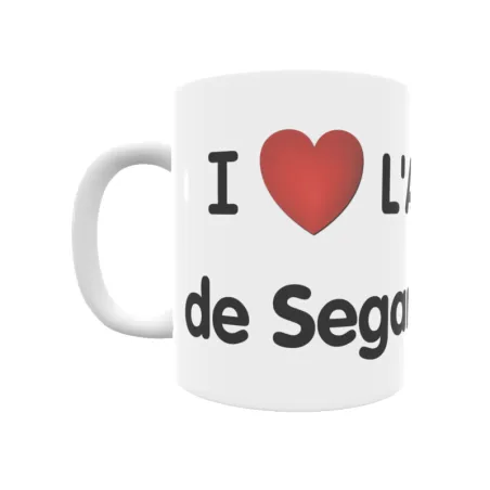 Taza - I ❤ L'Ametlla de Segarra Regalo original y funcional. Taza personalizada de tu localidad.