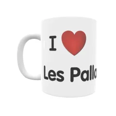 Taza - I ❤ Les Pallargues Regalo original y funcional. Taza personalizada de tu localidad.