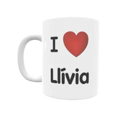 Taza - I ❤ Llívia Regalo original y funcional. Taza personalizada de tu localidad.