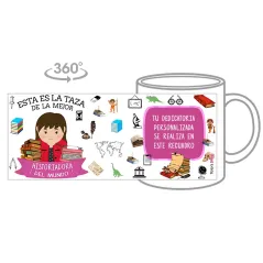 Taza personalizada con tu dedicatoria para LA mejor HISTORIADORA