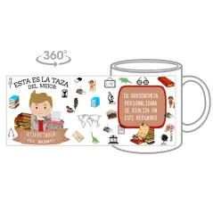 Taza personalizada con tu dedicatoria para EL mejor Taza HISTORIADOR