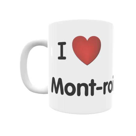 Taza - I ❤ Mont-roig Regalo original y funcional. Taza personalizada de tu localidad.