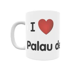 Taza - I ❤ Palau de Noguera Regalo original y funcional. Taza personalizada de tu localidad.