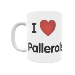 Taza - I ❤ Pallerols Regalo original y funcional. Taza personalizada de tu localidad.