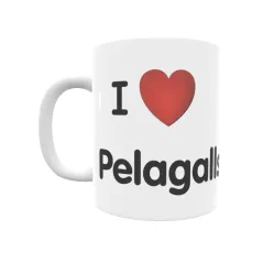 Taza - I ❤ Pelagalls Regalo original y funcional. Taza personalizada de tu localidad.