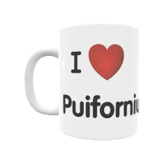 Taza - I ❤ Puiforniu Regalo original y funcional. Taza personalizada de tu localidad.