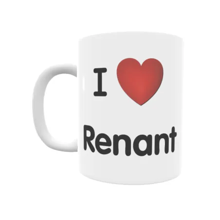 Taza - I ❤ Renant Regalo original y funcional. Taza personalizada de tu localidad.