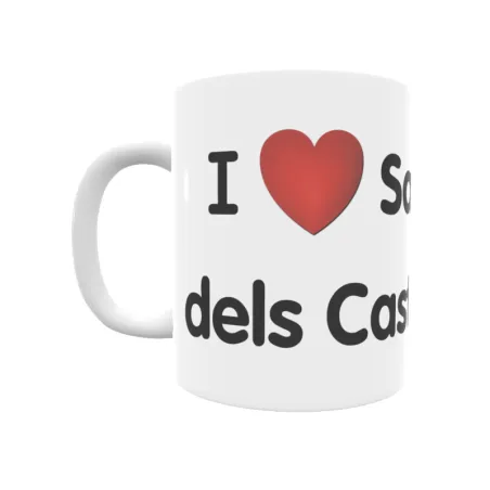 Taza - I ❤ Sant Martí dels Castells Regalo original y funcional. Taza personalizada de tu localidad.