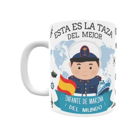 Taza personalizada con tu dedicatoria para EL mejor Taza INFANTE DE MARINA