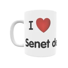 Taza - I ❤ Senet de Barravés Regalo original y funcional. Taza personalizada de tu localidad.