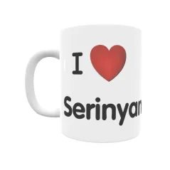 Taza - I ❤ Serinyana Regalo original y funcional. Taza personalizada de tu localidad.