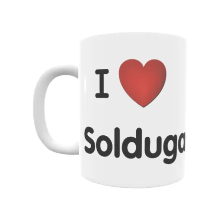 Taza - I ❤ Solduga i Espluga Regalo original y funcional. Taza personalizada de tu localidad.