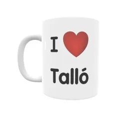 Taza - I ❤ Talló Regalo original y funcional. Taza personalizada de tu localidad.