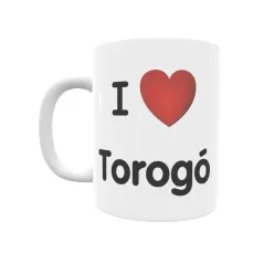 Taza - I ❤ Torogó Regalo original y funcional. Taza personalizada de tu localidad.