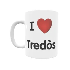 Taza - I ❤ Tredòs Regalo original y funcional. Taza personalizada de tu localidad.