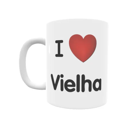 Taza - I ❤ Vielha Regalo original y funcional. Taza personalizada de tu localidad.