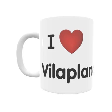 Taza - I ❤ Vilaplana Regalo original y funcional. Taza personalizada de tu localidad.