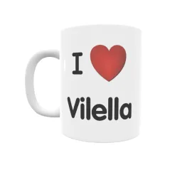 Taza - I ❤ Vilella Regalo original y funcional. Taza personalizada de tu localidad.