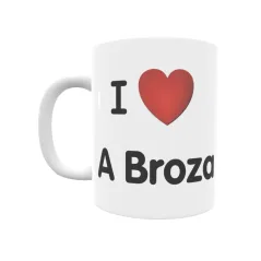 Taza - I ❤ A Broza Regalo original y funcional. Taza personalizada de tu localidad.